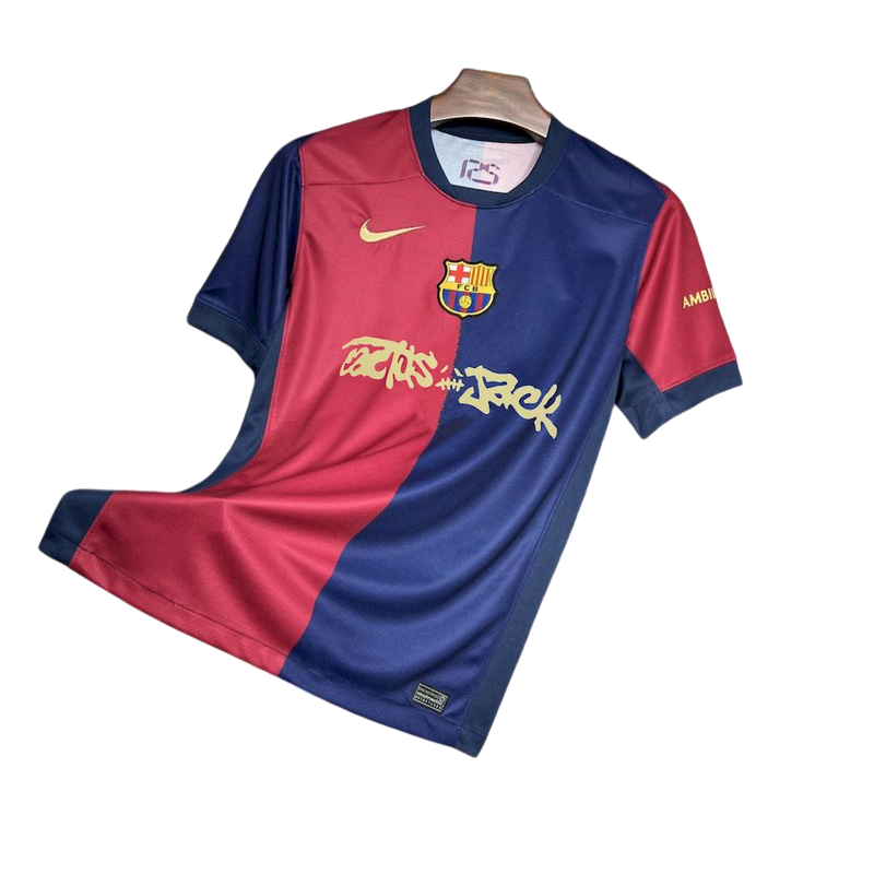 Camisa Barcelona Home x Travis Scott 24/25 - Nike Torcedor Masculina