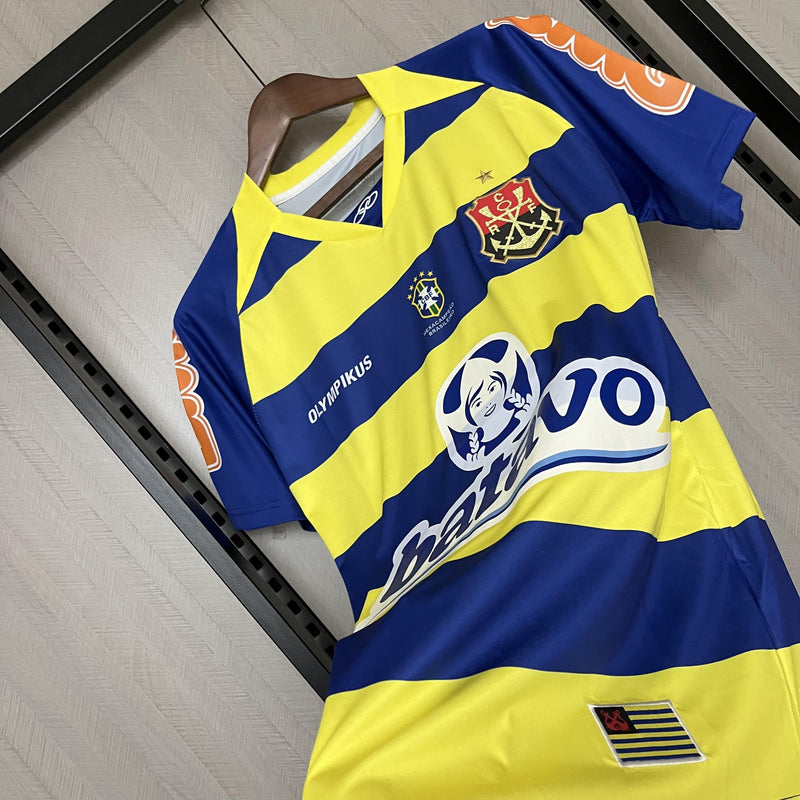 Camisa Flamengo III 2010 - Versão Retrô Batavo Amarelo e Azul
