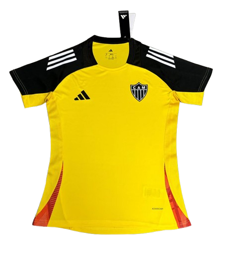 Camisa Atlético Mineiro Treino Amarela 25/26 - Versão Feminina