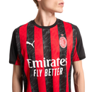 Camisa AC Milan Home 25/26 - Torcedor Puma Masculino - Vermelho e Preto