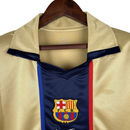 Camisa Retro Barcelona Dourada Nike 02/2003 Masculino