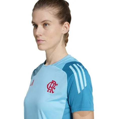 Camisa Flamengo Treino Azul Claro 25/26 - Versão Feminina