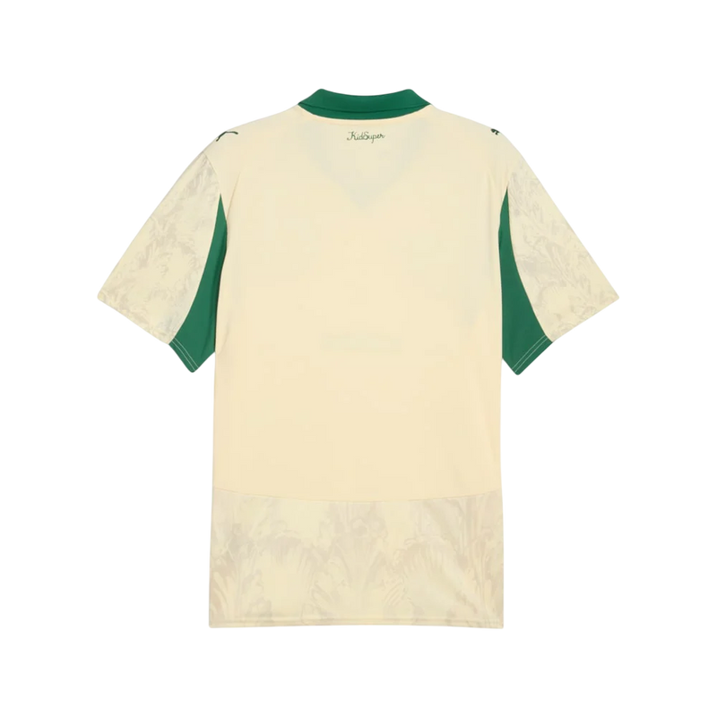 Camisa Palmeiras Mundial de Clubes 25/26 - Torcedor Puma X Kidsuper Masculino - Bege e Verde