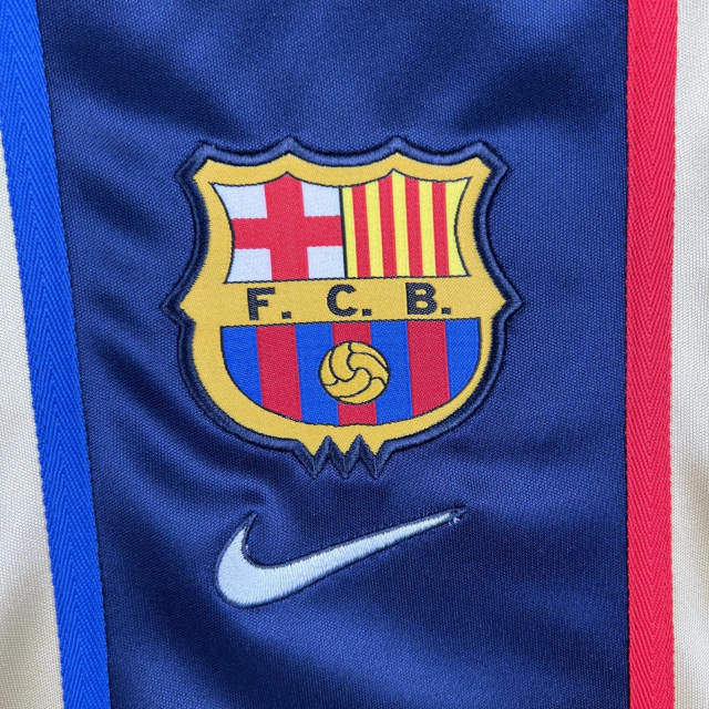 Camisa Retro Barcelona Dourada Nike 02/2003 Masculino