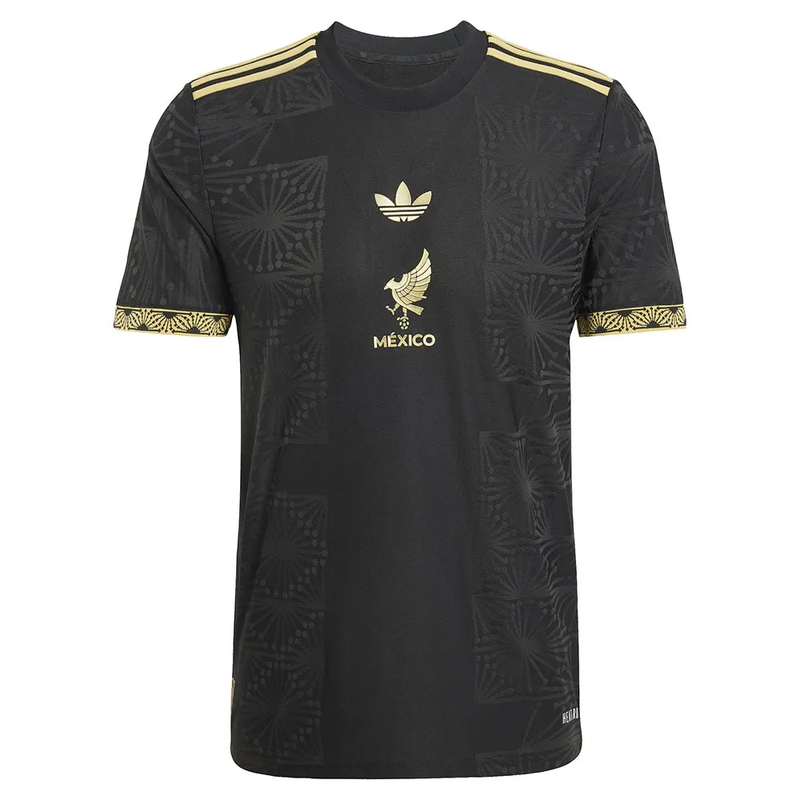 Camisa México Ouro (Gold) 25/26 - Adidas Torcedor Masculina