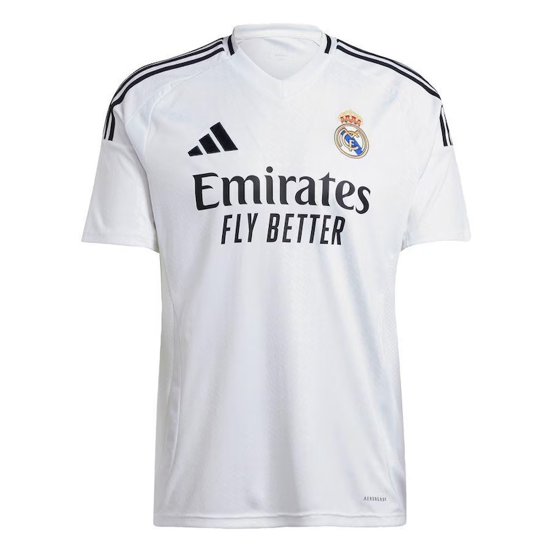 Camisa Real Madrid Home 24/25 - Adidas Torcedor Masculina Lançamento