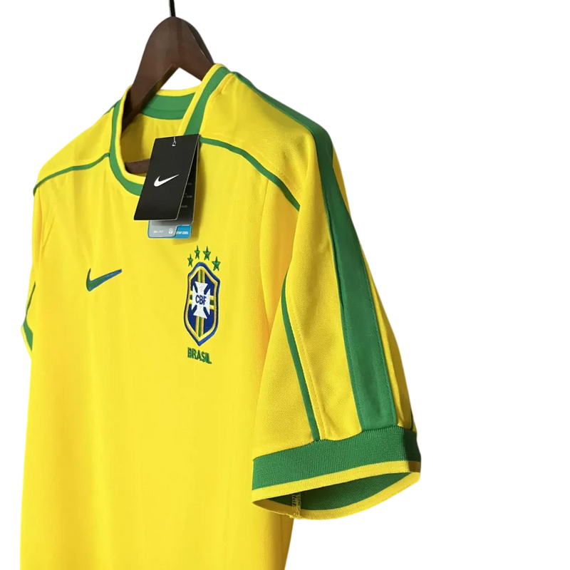 Camisa Retrô Seleção Brasileira I Home 1998/99 Nike Masculino Amarelo