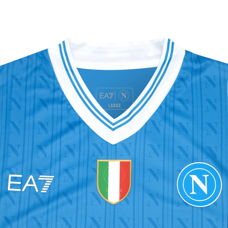 Camisa Napoli Home 25/26 - EA7 Torcedor Masculina