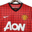 Camisa Manchester United Retrô 2012/2013 Vermelha Xadrez - Nike