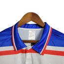 Camisa Bahia II 1998 Retrô masculina - Branca com detalhes em azul e vermelho